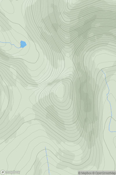 Thumbnail image for Meall Garbh [Loch Maree to Loch Broom] [NH049726] showing contour plot for surrounding peak